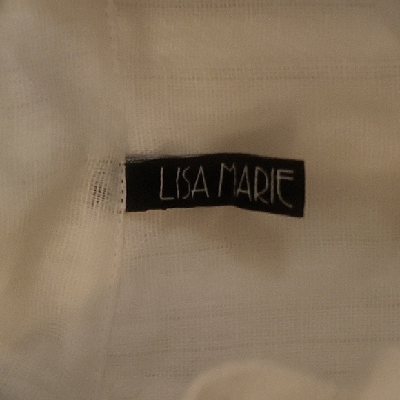 Lisa Marie Fernandez Linen Crop shirt - Picture 2 of 5